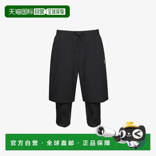 韩国直邮FILA 轮船短裤 KQC FS2TRG3301M-BLK 紧身斐乐网球短裤