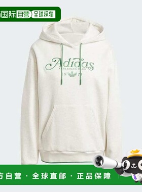 韩国直邮adidas 女士图案宽松磨毛连帽衫 IX3546