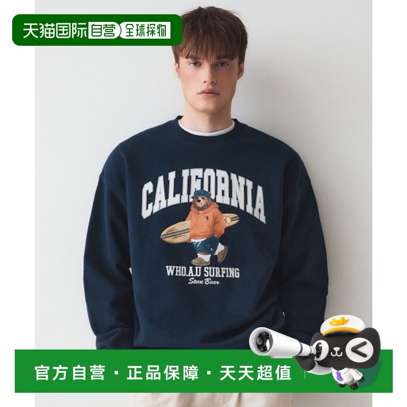 韩国直邮WHO.A.U 男士卫衣Steve Photo Sweatshirt / WHMWE2292U
