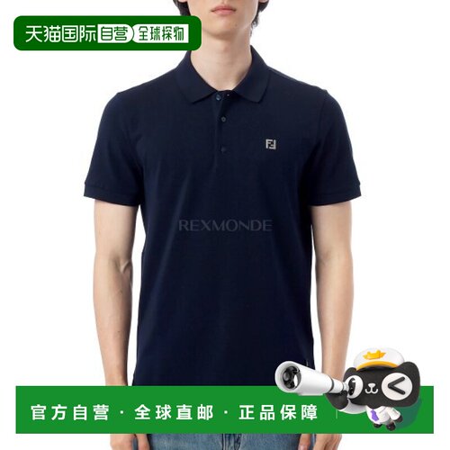 韩国直邮FENDI FF 金属 Piquet Plol（FY0985 AUA5 F0QB0） 短袖/