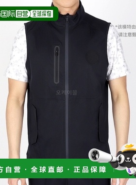 韩国直邮G/Fore高尔夫无袖上装T恤黑色针织背心时尚潮流百搭