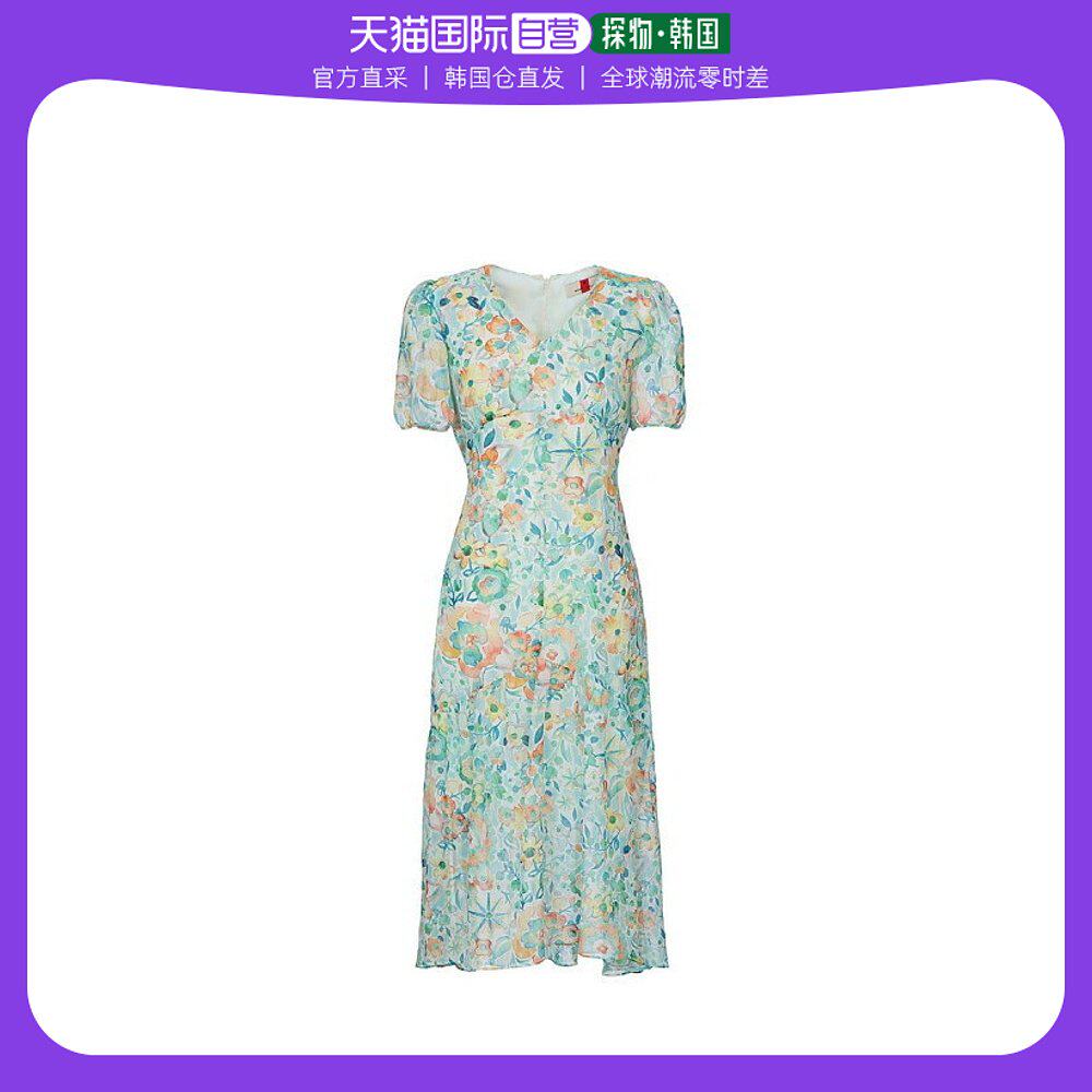 韩国直邮BESTIBELLI 连衣裙 [VESTIVELLY] 花朵 图案细节 长款 连