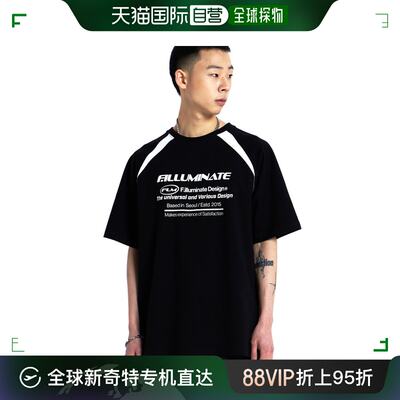 韩国直邮FILLUMINATE 公用T恤FLM Logo Block T-Shirt-Black