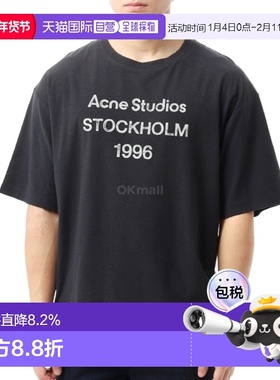 韩国直邮Acne Studios上装T恤男女款圆领舒适短袖CL0196 BM0高档