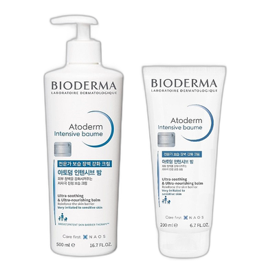 韩国直邮Bioderma贝德玛身体乳加强版500ml+200ml密集滋润润正品