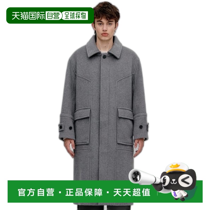 韩国直邮VIVASTUDIO 男士外套DIVIDE BALMACAN COAT [MELANGE GRA