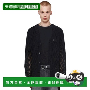WAVE NECK 韩国直邮VIVASTUDIO BLACK 开衫 CARDIGAN P000 男士
