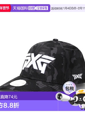 韩国直邮Pxg棒球帽男女同款黑色迷彩潮流时尚休闲外戴柔软太阳帽