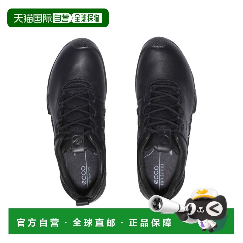 韩国直邮Ecco爱步跑鞋男女同款黑色透气时尚简约802834-01001
