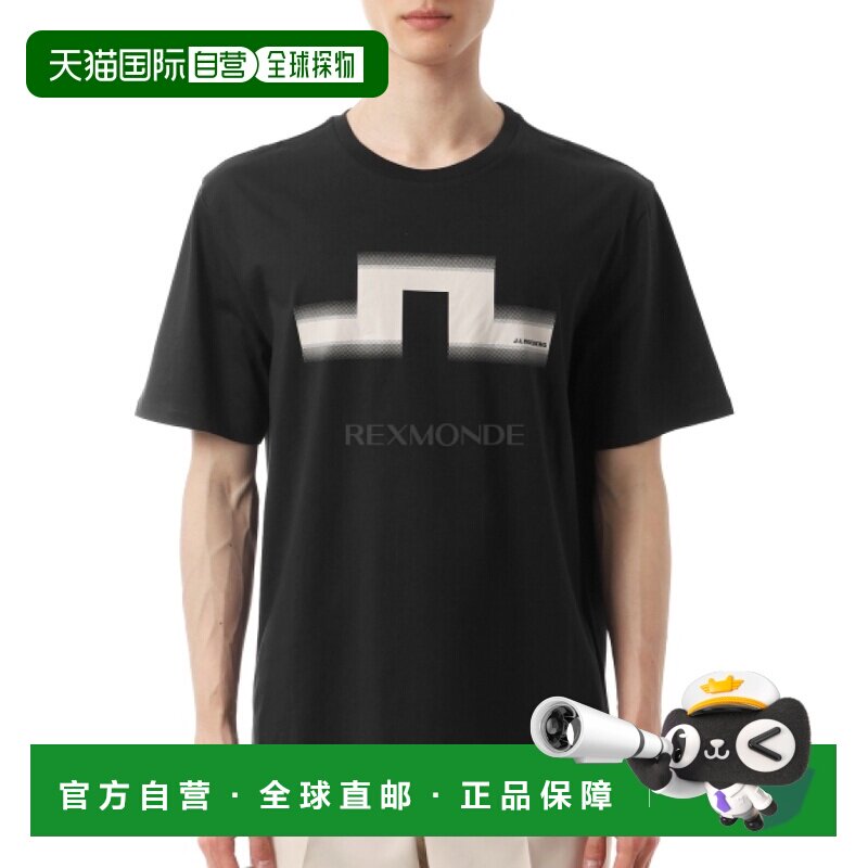 韩国直邮J.LINDEBERG金林德伯格男Alpha印花logo短袖T恤BMJT15014图片