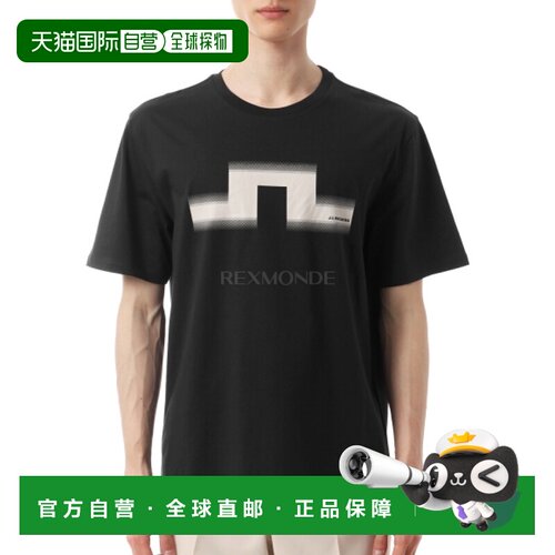 韩国直邮J.LINDEBERG金林德伯格男Alpha印花logo短袖T恤BMJT15014