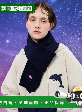 韩国直邮WAIKEI韩国小众设计师狗狗图案时尚日常围巾YK22FWAC02