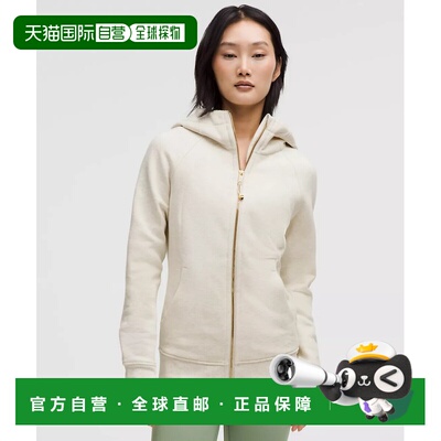 自营 lululemon露露乐蒙Scuba Scuba Full-Zip Hoodie混色浅象牙0