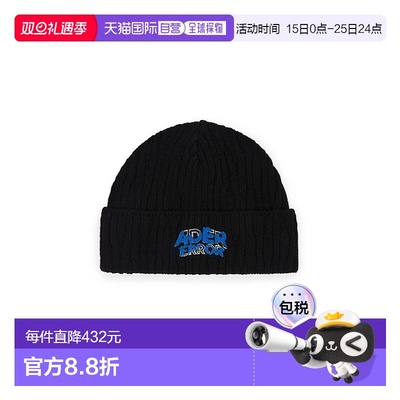 韩国直邮ADER ERROR 公用帽子Edca logo beanie Noir 306136857