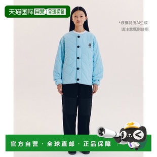 COLLARLESS DAN QUILTING JACKET 韩国直邮YALE SKY EMBROIDERY