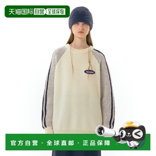 BASIC 女士毛针织衫 LOGO WAPPEN IVO 韩国直邮Ames KNIT Worldwide