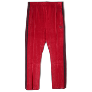 韩国直邮NEEDLES 窄运动裤 - C/Pe 丝绒红 (NS253) 训练裤休闲裤