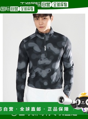 韩国直邮G/FORE GMM000001 男士高尔夫科技绒面1/4拉链套头衫长袖