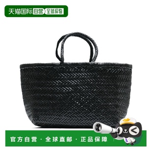 韩国直邮Dragon Diffusion 菜篮子 复古编织手提包 8811-BLK-1