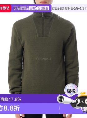 韩国直邮WoolPower 拉链高领 200 黑色 (7222) 长袖户外