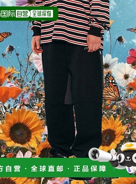 韩国直邮Ames Worldwide 男士运动裤Cursive logo sweatpants_BK(