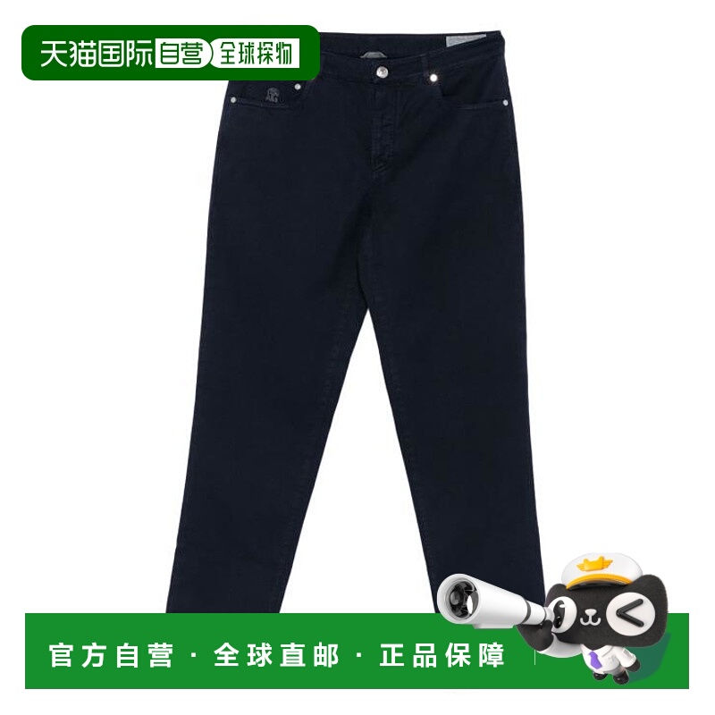 韩国直邮Brunello Cucinelli 直筒裤 M252UF1010C2517 海军蓝 DOM
