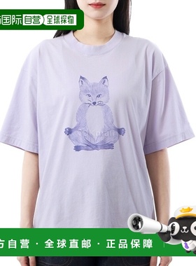 韩国直邮MAISON KITSUNE 瑜伽狐狸宽松T恤(OW00123KJ0008-0173)