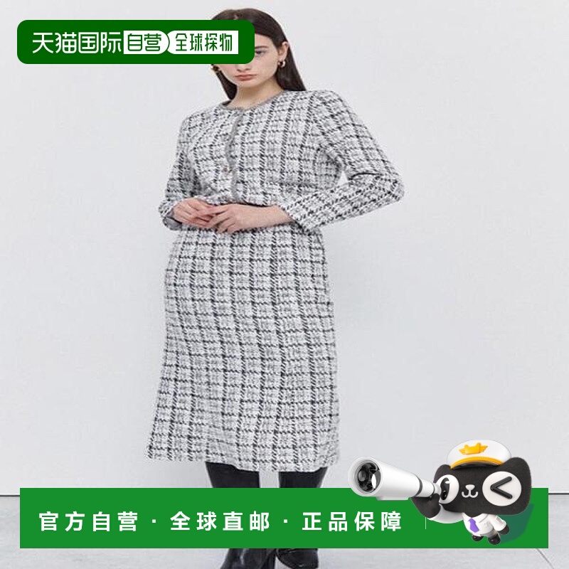 韩国直邮THE IZZAT Theisle 编织金属纱粗花呢半身裙 _K IN9A0SK0