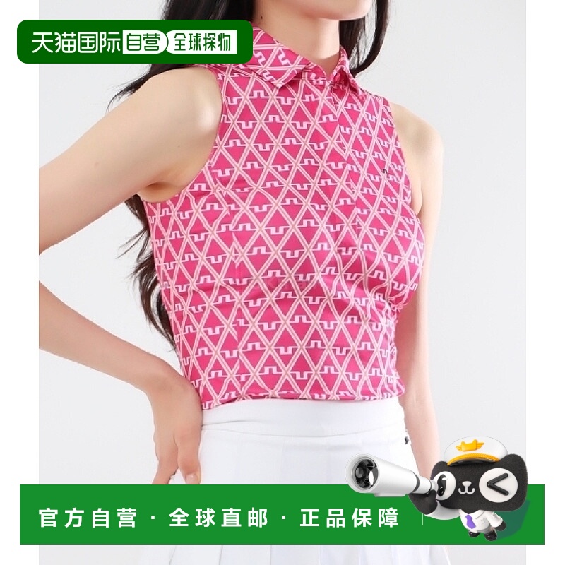 韩国直邮J.LINDEBERG Dena印花无袖上衣 女款比赛服 上装 GWJT090