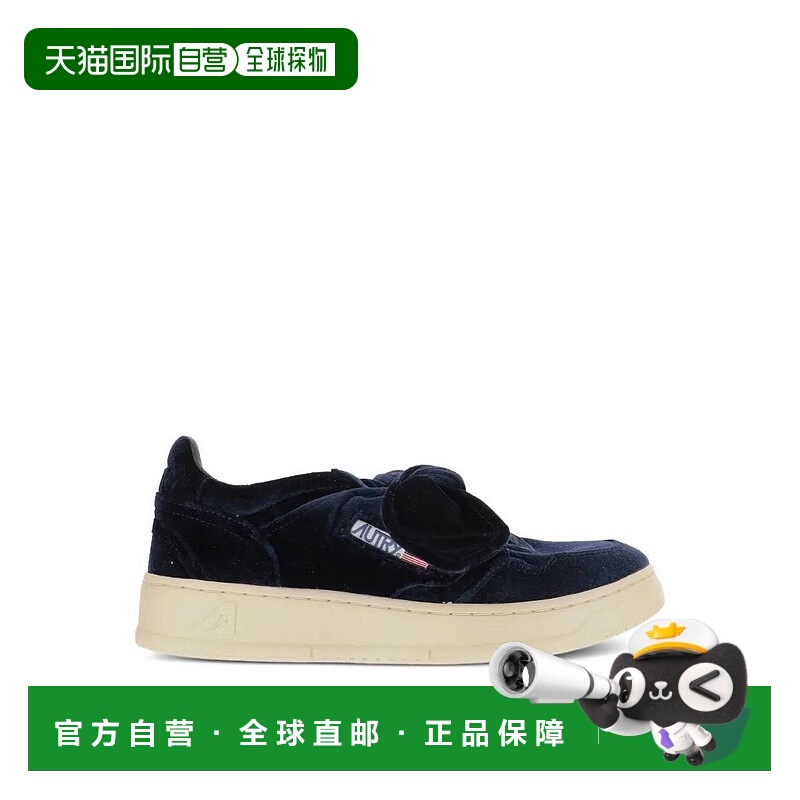 韩国直邮AUTRY 25 FW Autry 蝴蝶结细节天鹅绒低帮运动鞋 AULWVF0