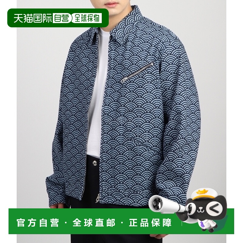 韩国直邮KENZO FE5 5DB100 6K1 DM 牛仔外套 男士 纯棉 经典衬衫