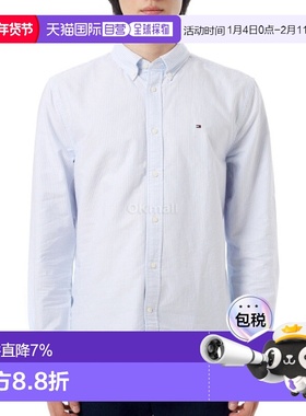 韩国直邮TOMMY HILFIGER HERITAGE 牛津条纹 RF 衬衫 (MW36238 0A