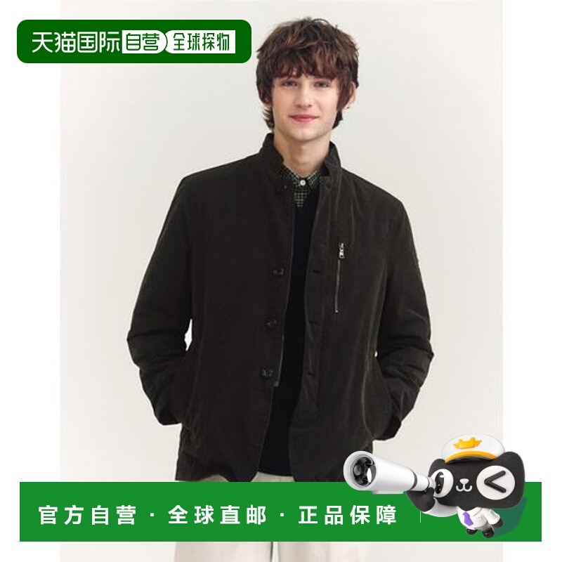 韩国直邮HAZZYS 赫奇斯男士 [长款销售] 炭灰色水洗夹克 (WHJA4C2