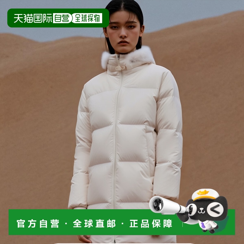 韩国直邮Eider羽绒服女款白色中长款连帽保暖冬季日常DWW22517W4