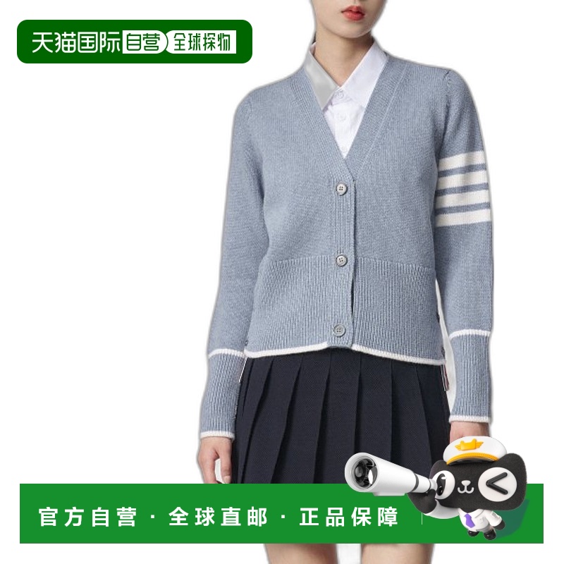 韩国直邮THOM BROWNE 毛针织衫女士FKC520AY1029440FW23 4 BAR CRO