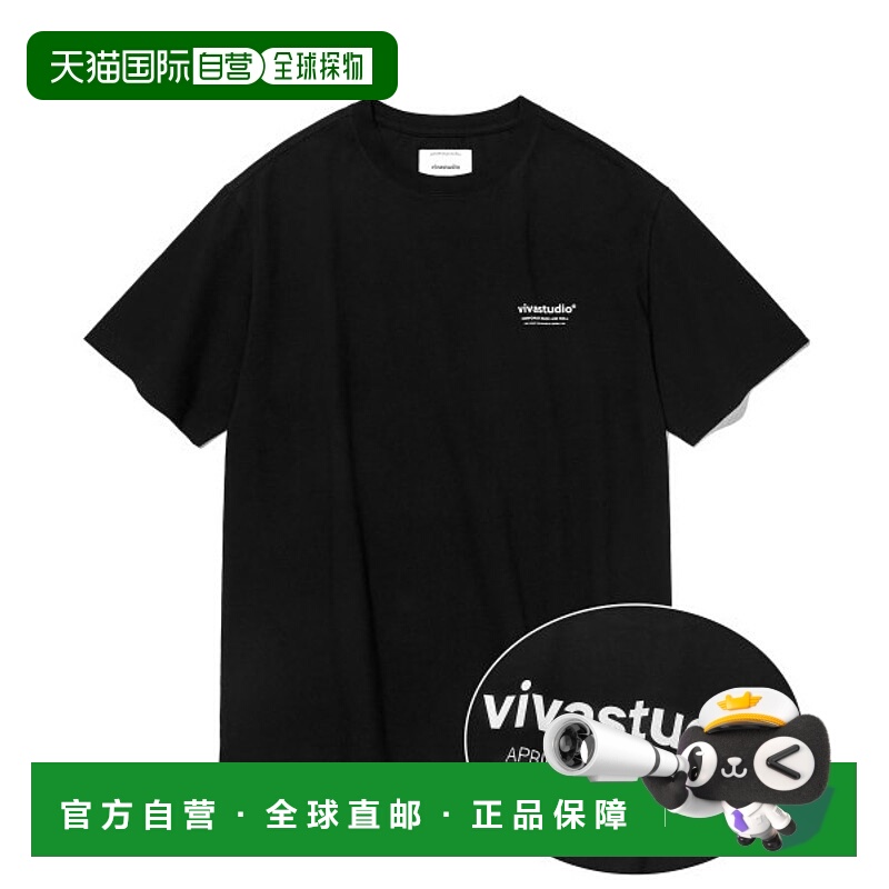 韩国直邮VIVASTUDIO 男士T恤LOCATION SHORT SLEEVE [BLACK] LSVT