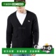 韩国直邮Maison P199 Kitsune男款 外套黑色V领HM00501KT1006