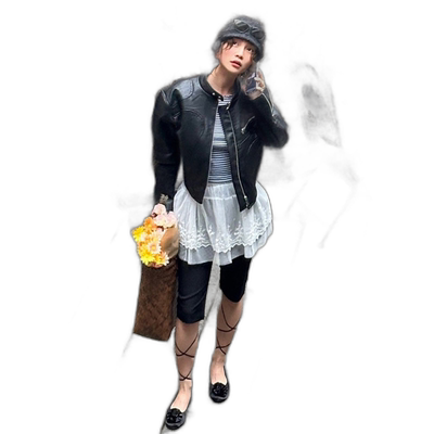 韩国直邮margarin fingers新款少女小清新甜美自然气质休闲裤3056