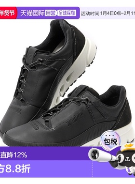 Ecco爱步男款越野跑鞋黑色低帮平底简约880124-01001运动鞋