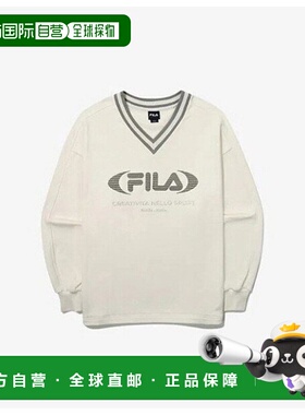 韩国直邮FILA Wheelaginfalti KQC FS2POG3151F-SWH 女士 V 领徽