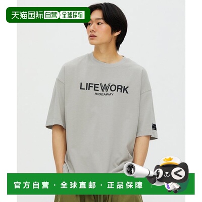 韩国直邮LIFEWORK 公用男士T恤LW232TS421新款