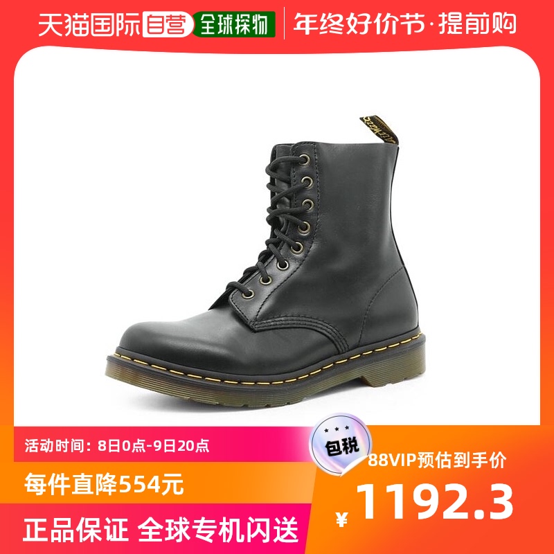 韩国直邮Drmartens24991001软皮8孔马丁靴女款机车靴SDJ