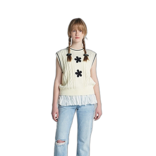 韩国直邮margarin fingers韩版少女小清新甜美自然气质毛衣302300