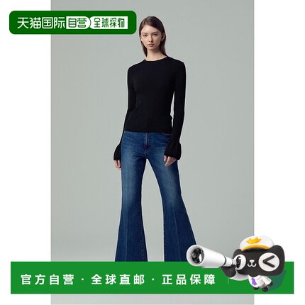 韩国直邮SJYP [SJYP] 喇叭袖针织上衣 (PW2E1KTO917WBK)羊毛