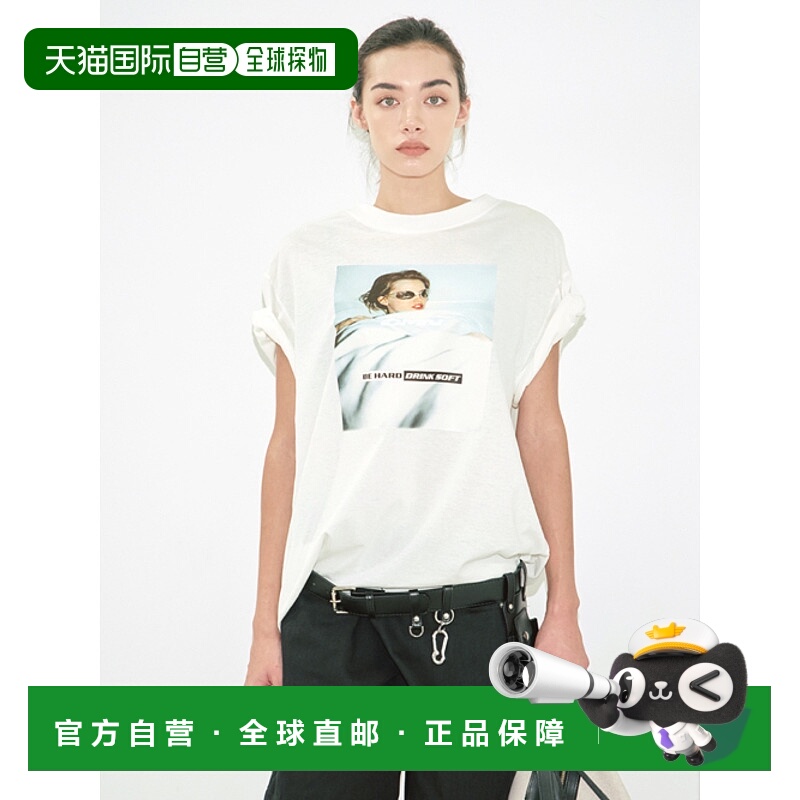 韩国直邮OUI MAIS NON 女士女装T恤2024SS2NDOMNTOP5 Drink T-shir