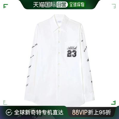 韩国直邮OFF WHITE24SS长袖衬衫男OMGE004S24FAB002White