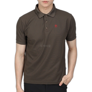 韩国直邮fjallraven瑞典北极狐 Crowley 珠地衬衫 M 深橄榄色