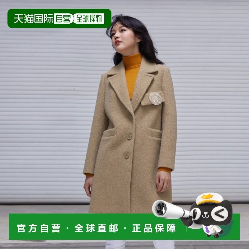 韩国直邮[ITMICHAA] 女款 扣环细节 饰章细节 大衣外衣(ITNCWHC61