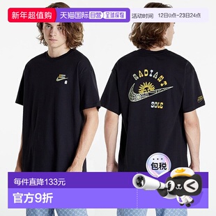 韩国直邮NIKE T恤 Sol Craft 宽松短袖 DR7960-010 黑色耐克
