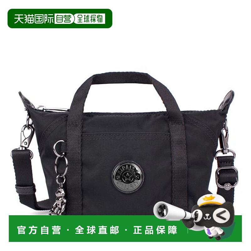 韩国直邮kipling [吉普林] 黑色迷你艺术斜挎包单肩包手提包
